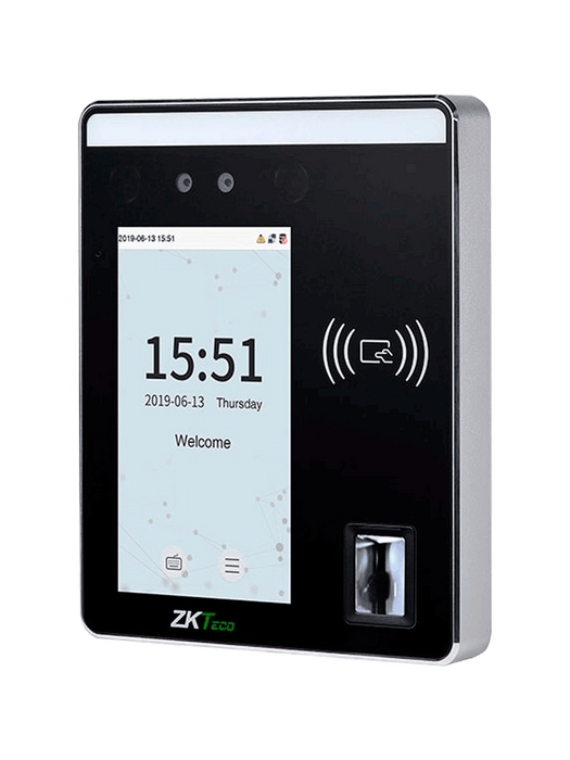 ZKTECO SpeedfaceH5L - Terminal de Control de Acceso y Asistencia/ 6000 Rostros/ 10000 Tarjetas o QR/ 6000 Huellas/ 3000 Palmas/ Pantalla Touch de 5/ Reconocimiento a 2m/ Serie Visible Light/ TCP/IP