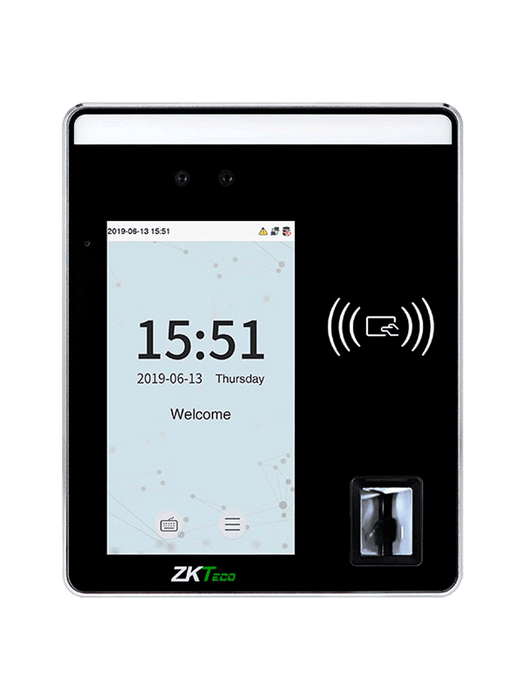 ZKTECO SpeedfaceH5L - Terminal de Control de Acceso y Asistencia/ 6000 Rostros/ 10000 Tarjetas o QR/ 6000 Huellas/ 3000 Palmas/ Pantalla Touch de 5/ Reconocimiento a 2m/ Serie Visible Light/ TCP/IP