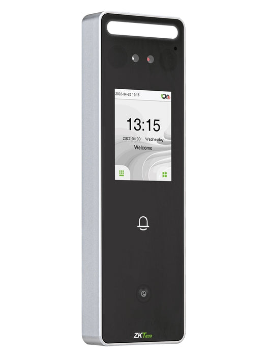 ZKTECO SpeedFaceV3LQR - Control de Acceso y Asistencia Visible Light con Autenticación Facial (500 Rostros), Lectura de QR (3000 Códigos), Registro de 200,000 Eventos, IP65 y Conectividad TCP/IP