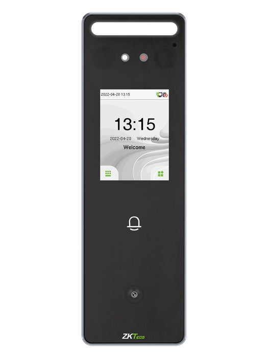 ZKTECO SpeedFaceV3LQR - Control de Acceso y Asistencia Visible Light con Autenticación Facial (500 Rostros), Lectura de QR (3000 Códigos), Registro de 200,000 Eventos, IP65 y Conectividad TCP/IP