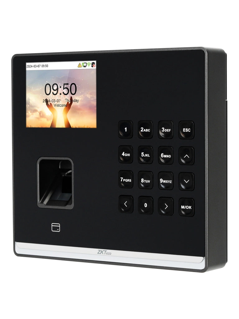 ZKTECO SenseFP M2 - Control de Asistencia y Acceso Básico con Huella Digital BioID+ (3,000), Tarjeta de Proximidad 125 kHz (3,000), 100,000 Eventos y Conexión TCP/IP (Compatible con ZKBio Zlink)