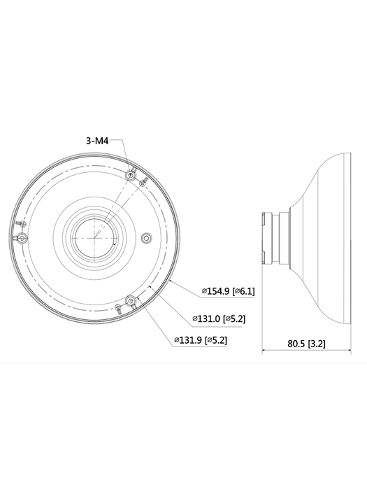 DAHUA PFA105- ADAPTADOR PARA CAMARA FISHEYE IPCEBW81230
