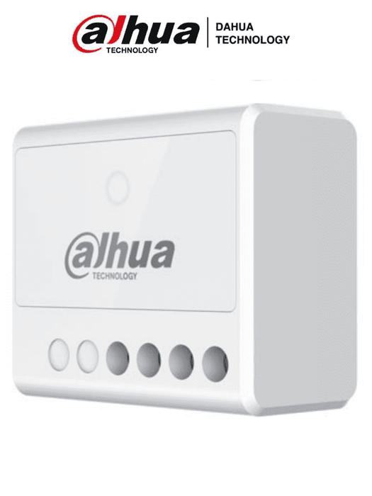 DAHUA DHI-ARM7012-W2 - Interruptor inalámbrico, Una salida de relevador NO/NC de 100-240 V CA, Corriente máxima de 13 A, Entrada de 100-240 V CA 50/60 Hz, App DMSS, Frecuencia 433 MHz, Tecnología: AirShield, Compatible con HUB 1.0 y HUB 2.0