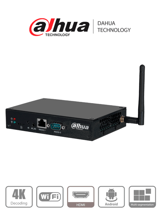 DAHUA DHI-DS04-AI400 - Caja Multimedia para Publicidad/Señalización Digital/ Android/ Compatible con Software MPS para Administración/ Ethernet/solución ideal para integrarse con monitores, videowalls en entornos comerciales, retail, hoteles y más