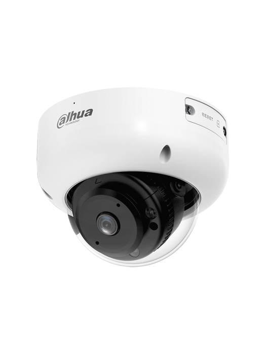 DAHUA IPC-HDBW3441R-AS-P Cámara IP domo antivandálica de 4 MP con lente de 2.1 mm, visión nocturna de 15 m, IA WizSense, y protección perimetral. , WDR, H.265+, IP67, IK10, PoE, micrófono y entradas/salidas de alarma.