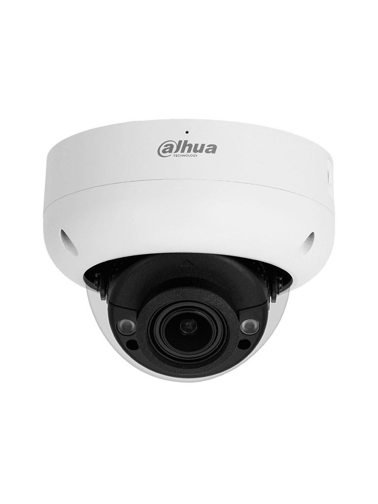 DAHUA DH-IPC-HDBW3441R-ZS-S2 -Cámara IP Domo Antivandálica 4MP con lente motorizado 2.7-13.5mm e IR 40m, cuenta con IA WizSense, Detección de Movimiento Inteligente, Protección Perimetral, Starlight, PoE, WDR,H.265+y protección IP67 e IK10