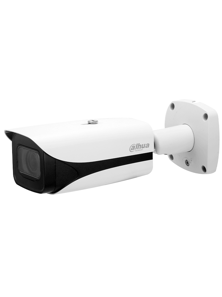 DAHUA IPC-HFW5241E-Z12E -Cámara IP Bullet 2MP con WizMindS y lente motorizado de 5-60 mm Alcance IR 150m, IA avanzada, mejora de imagen, micrófono integrado, metadatos, detección facial, conteo de personas, E/S de alarmas y audio, ePoE, IP67 e IK10