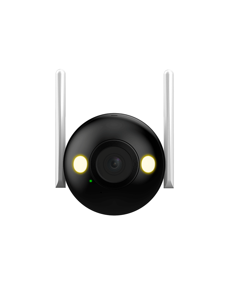 DAHUA F2C-LED - Cámara IP Bullet Wifi de 2 Megapíxeles/ Full Color/ Microfono Integrado/ 30 Mts de Luz Visible/ Ranura para MicroSD/ Lente 2.8mm/ IA con Detección de Humanos/ IP67/