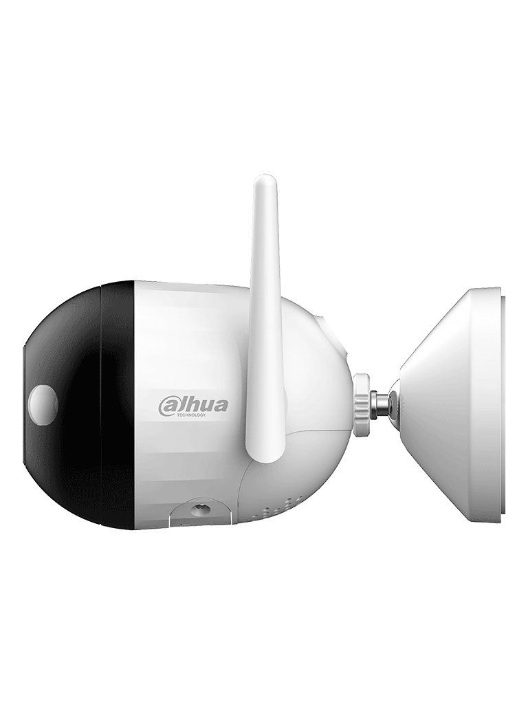 DAHUA F4CN-PV - Cámara IP Bullet WiFi de 4 Megapíxeles / Full Color + Iluminación Dual Inteligente / Disuasión Activa/ Lente 2.8mm / Audio 2 Vías/ Micrófono y Altavoz Integrados/ 30 Metros de Iluminación/ IA/ IP67/