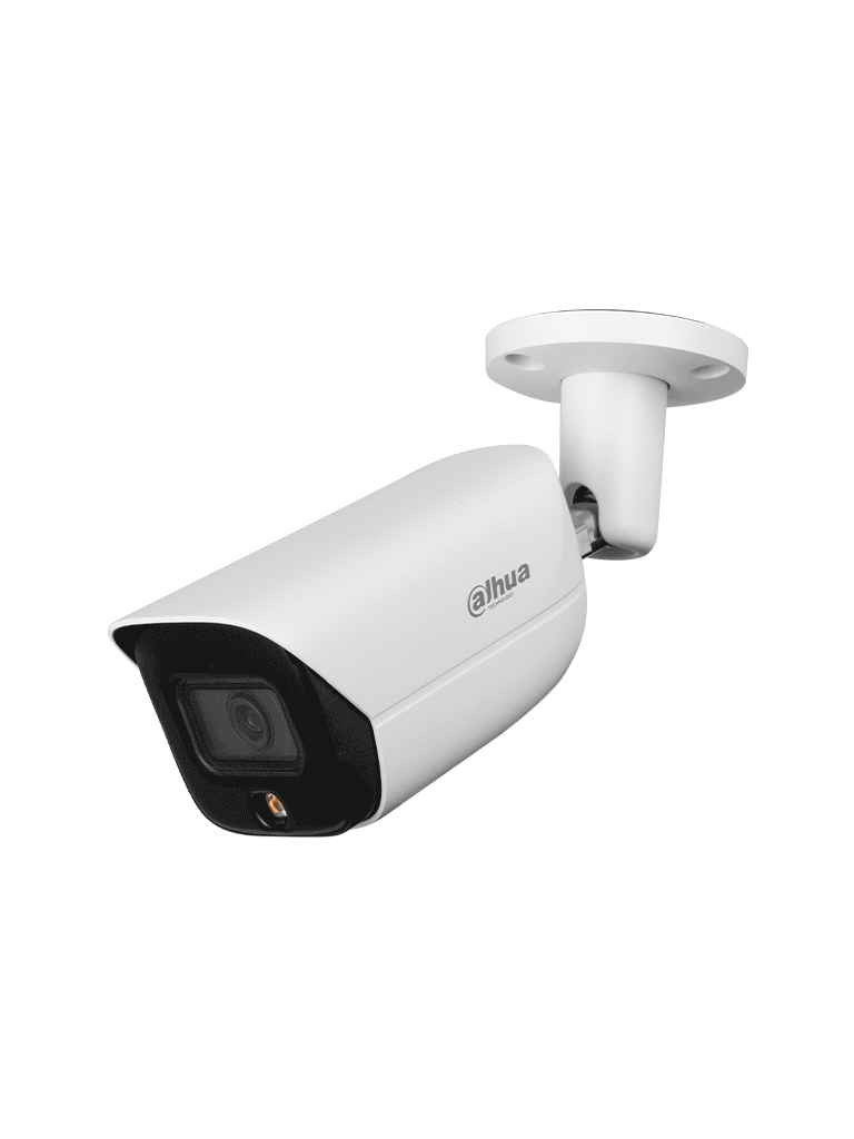 DAHUA DH-IPC- HFW3449E-AS-LED - Cámara IP 4MP/ Fullcolor/ 2.8mm/ WizSense/ SMD Plus/ Detección de humanos y vehículos/ Led Luz calida 30m/ Ranura MicroSD/ E&S de alarma/ IP67/ PoE