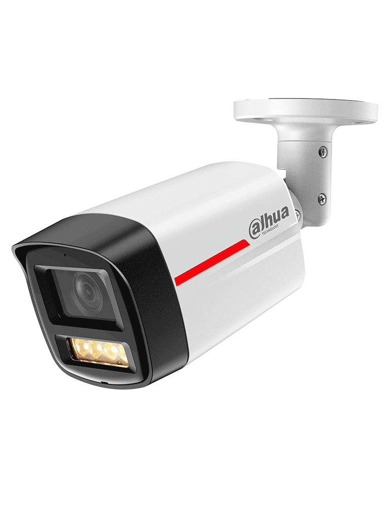 DAHUA DH-IPC-HFW2449TLP-S-LED-0280B-PRO- Cámara IP Bullet de 4MP / WizColor /WizSense/ Lente 2.8mm/ SMD Plus/ Protección perimetral/ IP67/ PoE/ Ranura MicroSD