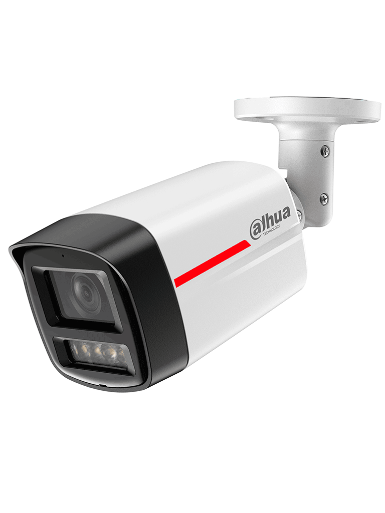 DAHUA DH-IPC-HFW2449TLP-S-LED-0280B-PRO- Cámara IP Bullet de 4MP / WizColor /WizSense/ Lente 2.8mm/ SMD Plus/ Protección perimetral/ IP67/ PoE/ Ranura MicroSD