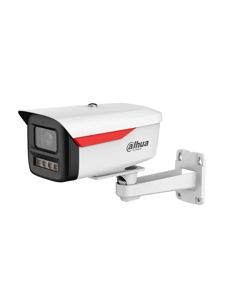 DAHUA DH-IPC-HFW2249MP-S-LED-0360B-B-PRO-Cámara IP Bullet de 2MP/WizColor/WizSense/equipada con IA/ SMD Plus/ Lente de 3.6 mm/ micrófono integrado/ Protección perimetral/ Ranura MicroSD,WDR real de 120 dB y PoE.Certificación IP67