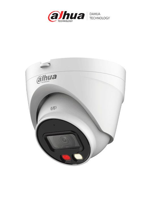 DAHUA DH-IPC-HDW1239VP-A-IL-0280B- Cámara IP Domo de 2MP / Iluminador dual/ Detección humana/  SMD/ Micrófono incorporado/ Lente 2.8 mm/  Led 30m/ IR 30m/ IP67/ PoE/