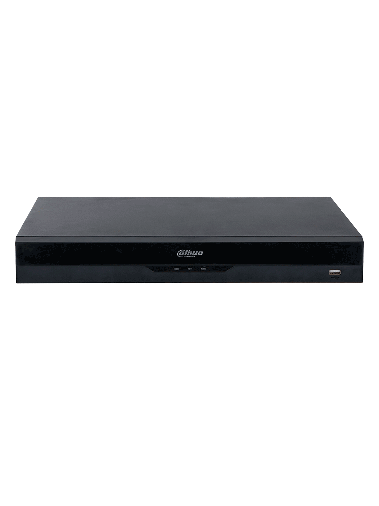 DAHUA NVR5208-8P-EI - NVR de 8 canales IP con tecnología como AcuPick y WizSense, 8 puertos PoE, Smart H.265+, 2 canales de reconocimiento facial, 20 bases de datos de rostros, 2 puertos SATA, SMD Plus y compatibilidad Onvif.