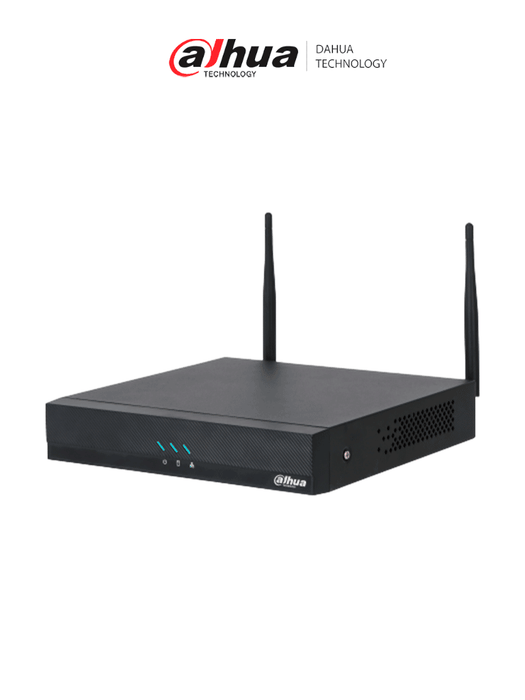 DAHUA DHI-NVR2108HC-W- NVR WiFi de 16MP/ 8 Canales IP/ SMD+/Protección Perimetral/ IA por cámara/ H.265/ Salidas HDMI &VGA/ 1 Bahía de Disco Duro/ 1 E&S de Audio/ Onvif/
