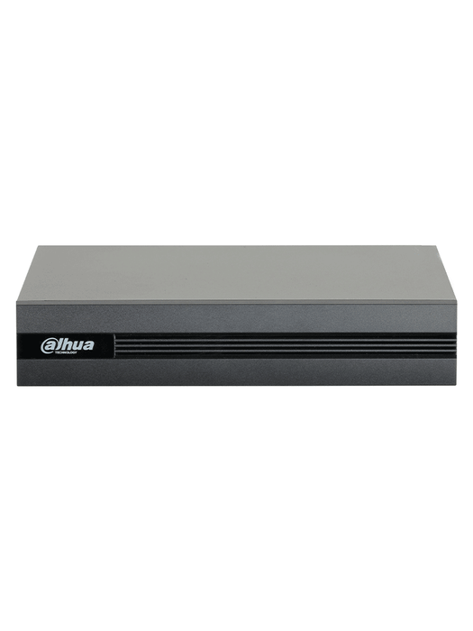 DAHUA KITXVR1B04H-I4B2A51-U - Kit de 4 Cámaras metálicas 5 MP Lente de 2.8mm y un DVR Cooper-I WizSense, 4 Canales + 1 IP o Hasta 5 Canales IP. Soporta Con IA, H.265+, SMD Plus y Búsqueda de Humanos y Vehículos.