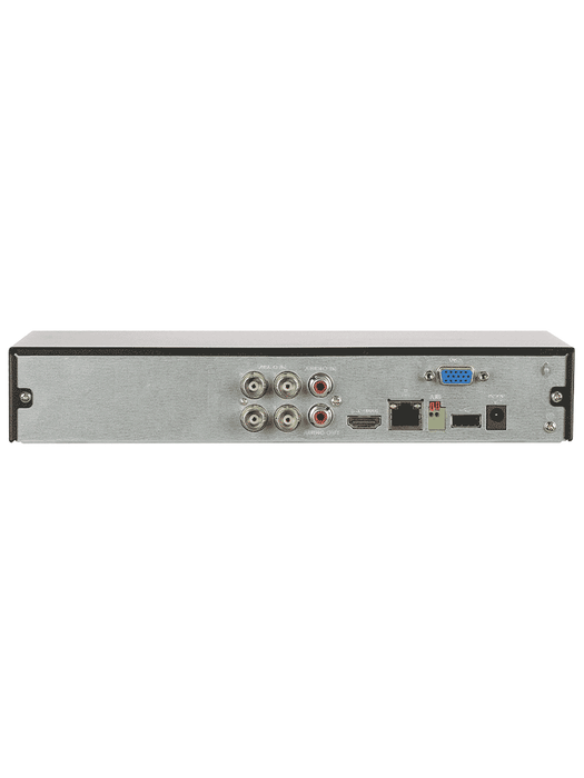 DAHUA XVR5104HS-I3 - DVR de 5MP Lite con WizSense. Soporta 4 canales + 2 IP o hasta 6 canales IP. Reconocimiento facial y protección perimetral en 1 canal, incluye SDM Plus, codificación H.265+, y funciones para IoT & POS/ 1 puerto SATA/