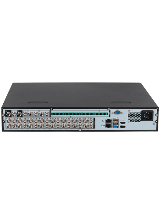 DAHUA DH-XVR5432L-I3 - DVR de 32 canales 5MP Lite con IA WizSense, H.265+, 4 bahías para HDD, 32 canales IP, 2 canales de reconocimiento facial, SMD Plus, codificación IA, Onvif, funciones IoT & POS.