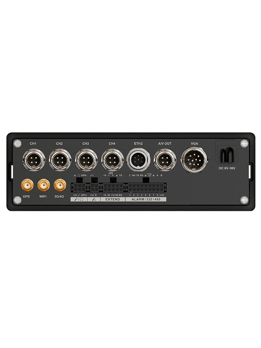 DAHUA DHI-MXVR4104-GFWI - DVR móvil de 4 canales analógicos + 4 IP, Resolución 1080p, Comunicación Ethernet, Wi-Fi y 3G/4G, Incorpora GPS, Principales analíticos: DSM y ADAS, Admite 1 HDD/SSD (2.5") y 1 SD, E&S Alarmas