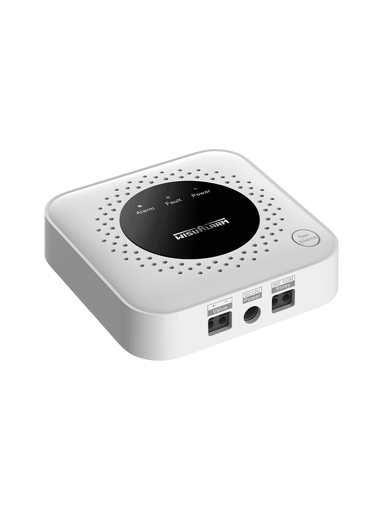 DAHUA WISUALARM DHI-HY-GA40A -Detector de gas metano (CH₄) autónomo, sensor de gas catalítico, salida de relevador, salida de válvula, detección de temperatura ambiente, alarma de 70 dB, LED indicadores, certificación CE,