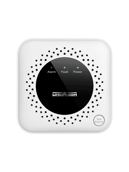 DAHUA WISUALARM DHI-HY-GA40A -Detector de gas metano (CH₄) autónomo, sensor de gas catalítico, salida de relevador, salida de válvula, detección de temperatura ambiente, alarma de 70 dB, LED indicadores, certificación CE,