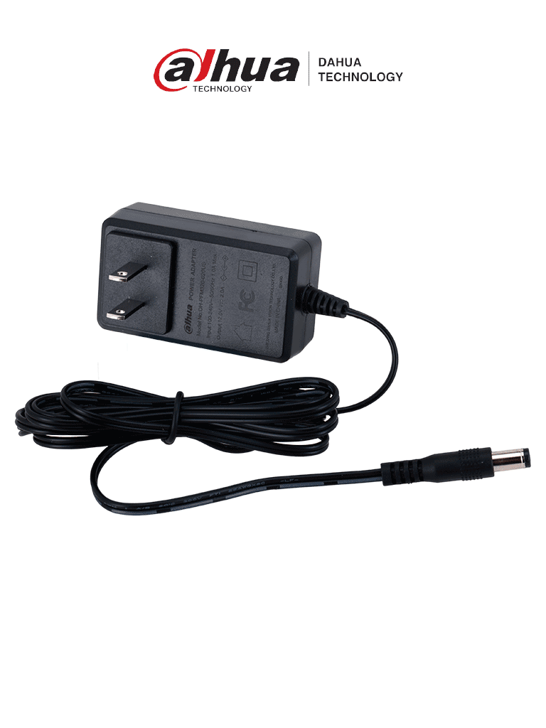 DAHUA DH-PFM320-020US - Fuente de Poder de  12 Vcc 2 Amper/ Entrada de 100-240 VAC/ Especial para Camaras de CCTV/ Cable de 1.5 metros/ Certificacion FCC/
