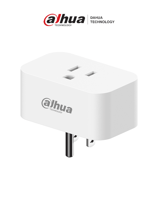 DAHUA DHI-ICS2-W2 - Enchufe inteligente, Automatización de encendido y apagado, LED indicador, Protege contra: sobrecorriente, sobretensión y sobrecalentamiento, App DMSS, Frecuencia 433 MHz, Tecnología: AirShield, Compatible con HUB 1.0 y HUB 2.0