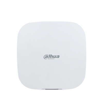 DAHUA DHI-ARC3000H-W2 - Panel de alarma inalámbrico HUB 1.0, WiFi/Ethernet, 150 dispositivos (6 sirenas, 64 controles, 8 teclados, 4 repetidores), Batería de respaldo, Buzzer, LED indicador, App DMSS, Frecuencia 433 MHz, Tecnología: AirShield
