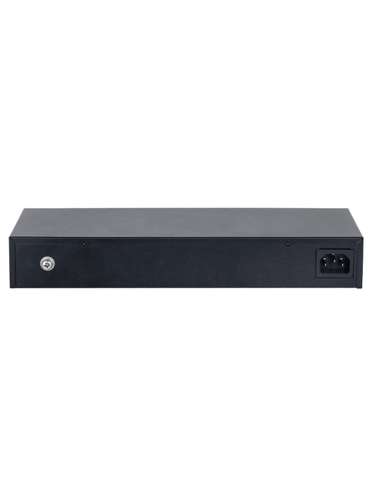 DAHUA DH-S3024-24GT - Switch Gigabit de 24 puertos no administrable, Capa 2, Carcasa metálica, switching de 48G, tasa de reenvío de 35.7 Mbps, memoria buffer de 8.4Mb, y protección avanzada contra descargas.