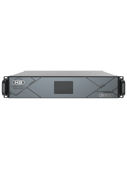 H2 Frame NOVASTAR: procesador de video Todo-en-Uno que integra la unión de múltiples señales, procesamiento de imagen y control LED. Ideal para instalaciones premium y entornos profesionales que requieren máxima calidad visual y fiabilidad.
