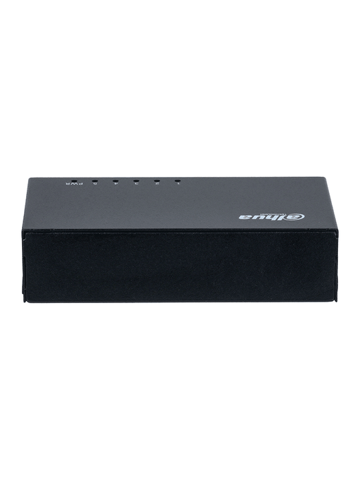 DAHUA PFS3005-5GT - Switch Gigabit de 5 Puertos No Administrable/ Capa 2/ 10/100/1000 Base-T/ Carcasa Metalica/ Switching 10G/ Tasa de Reenvio de Paquetes 7.44 Mbps/ Memoria Bufer de Paquetes 1Mb/ Con Proteccion de Descargas/