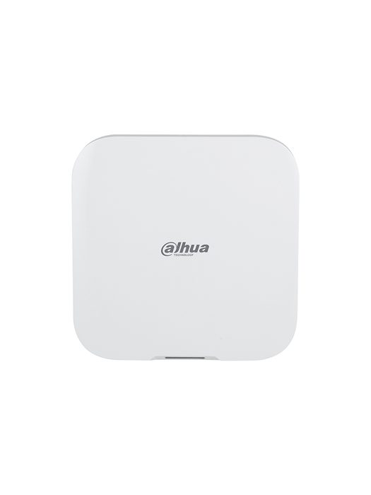 DAHUA KIT HUB 2.0 - Paquete de sistema de alarma inalámbrica, Incluye: panel de alarma HUB2, sirena inalámbrica con audio bidireccional, PIR para exterior y su módulo de cámara HD