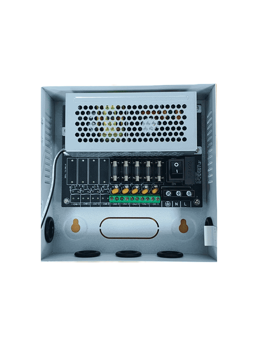 DAHUA PFM340-5CH - Fuente de Poder de 12 vcd/ 4 Amperes/ Para 5 Camaras/ Fusibles Intercambiables/ Proteccion contra Sobrecargas/ Color Blanco/