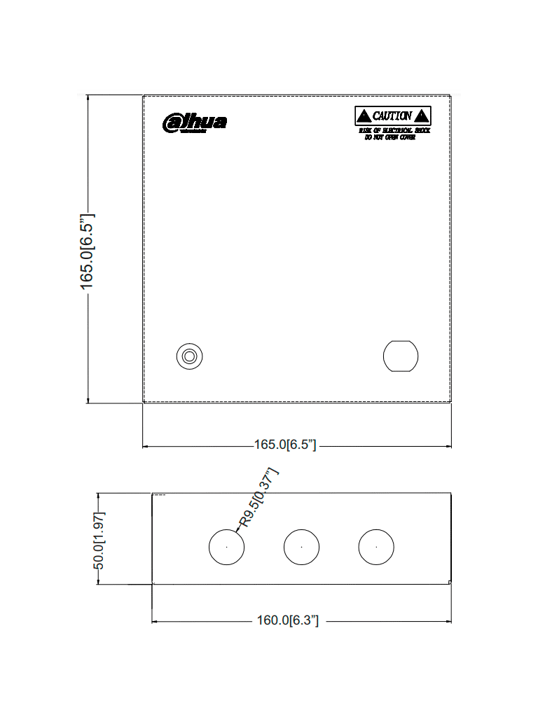 DAHUA PFM341-9CH - Fuente de Poder de 12 vcd/ 5 Amperes/ para 9 Camaras/ Fusibles Intercambiables/ Proteccion contra Sobrecargas/ Color Blanco/