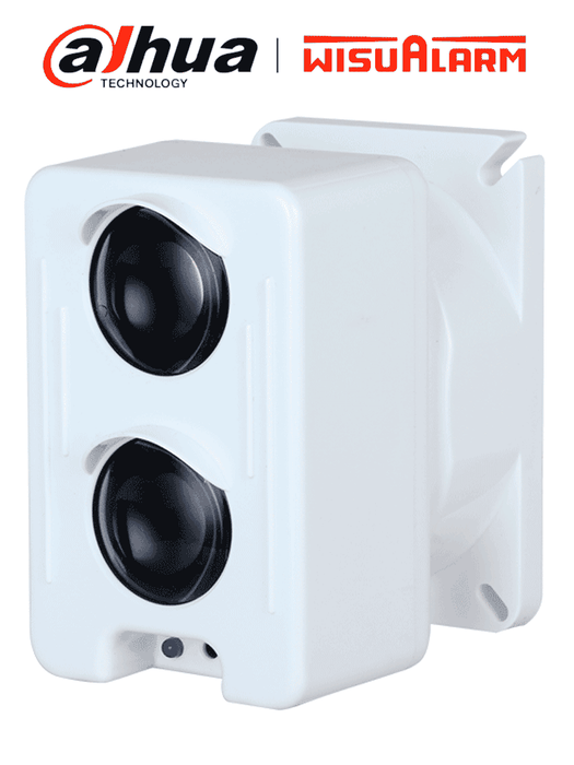 DAHUA WISUALARM DH-YJ104 - Detector de Haz de Luz con Alcance de 5 a 100 metros y Sensibilidad de 1.8 dB, 24V DC (36V A 18V), Diseñado principalmente para detectar humo,