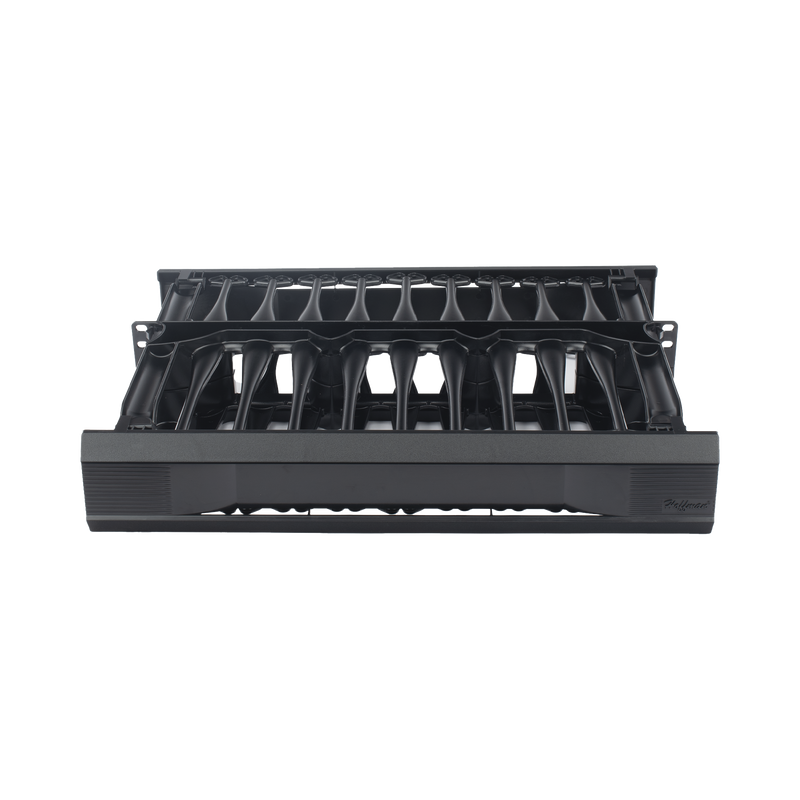 DCHS2 Organizador de Cables Horizontal CableTek, Sencillo (Solo Frontal), Para Rack de 19in, 2UR