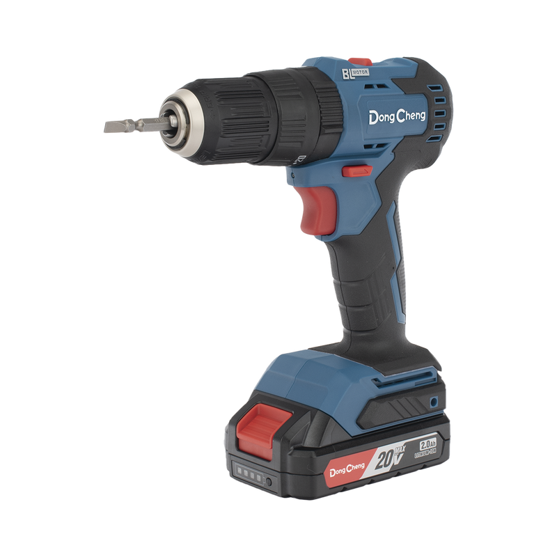 Rotomartillo / Taladro Inalámbrico de 20V sin Carbones, Broquero de 1/2, incluye 2 Baterías de 2.0 Ah, Cargador y Maletín