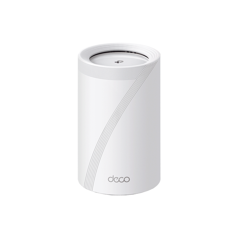 DECO-BE65 Router Inalámbrico MESH Interior para Hogar / Triple Banda Wi-Fi 7 BE9300 Mbps / 2 Puerto 2.5 Gigabit WAN/LAN / 4 Antenas Internas / Operación Multi-Link MLO / Administración Mediante la App Deco (iOS, Android) / HomeShield