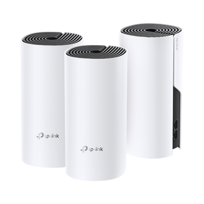 KIT 3 Routers Inalámbricos MESH Interior para Hogar / Doble Banda Wi-Fi 5 AC1200 Mbps / 2 Puerto Gigabit WAN/LAN / 2 Antenas Internas / Administración Mediante la App Deco (iOS, Android) - Toer