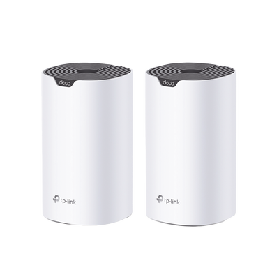 Kit 2 Routers Inalámbricos MESH Interior para Hogar / Doble Banda Wi-Fi 5 AC1900 Mbps / 3 Puerto Gigabit WAN/LAN / 3 Antenas Internas / Administración Mediante la App Deco (iOS, Android) - Toer