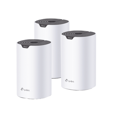 Kit 3 Routers Inalámbricos MESH Interior para Hogar / Doble Banda Wi-Fi 5 AC1900 Mbps / 3 Puerto Gigabit WAN/LAN / 3 Antenas Internas / Administración Mediante la App Deco (iOS, Android) - Toer