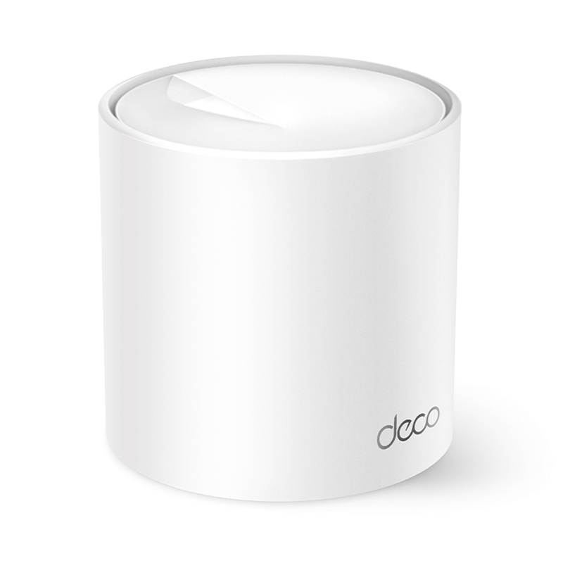 DECOX10 Routers Inalámbrico MESH Interior para Hogar / Doble Banda Wi-Fi 6 AX1500 Mbps / 2 Puerto Gigabit WAN/LAN / 2 Antenas Internas / Administración Mediante la App Deco (iOS, Android) / Protección HomeShield