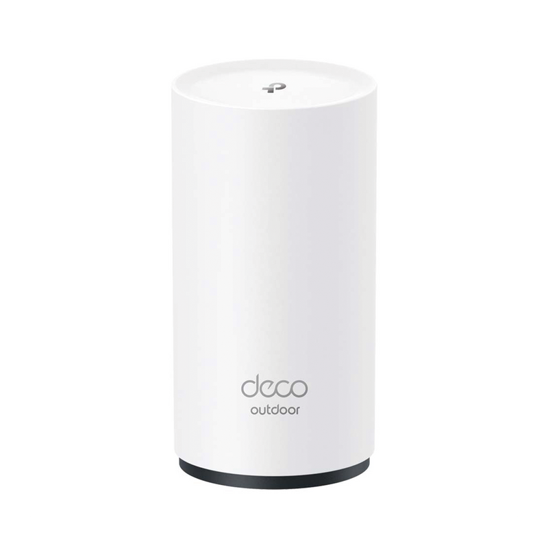 DECOX50-OUTDOOR Router Inalámbrico MESH Exterior para Hogar / Doble Banda Wi-Fi 6 AX3000 Mbps / 2 Puerto Gigabit WAN/LAN / Puertos PoE 802.3 af/at Entrada / 2 Antenas Internas / Protección IP65 / Administración Mediante la App Deco (iOS, Android)