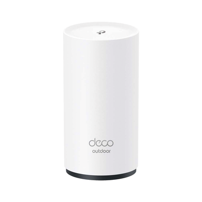 Router Inalámbrico MESH Exterior para Hogar / Doble Banda Wi-Fi 6 AX3000 Mbps / 2 Puerto Gigabit WAN/LAN / Puertos PoE 802.3 af/at Entrada / 2 Antenas Internas / Protección IP65 / Administración Mediante la App Deco (iOS, Android) - Toer