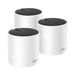 Kit 3 Routers Inalámbricos MESH Interior para Hogar / Doble Banda Wi-Fi 6 AX3000 Mbps / 3 Puerto Gigabit WAN/LAN / 2 Antenas Internas / Administración Mediante la App Deco (iOS, Android) / Protección HomeShield - Toer