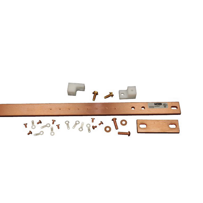 DG19 Kit de Barra de Tierra Física, Para Rack de 19 in, Fabricada en Aleación de Cobre Electrolítica Resistente