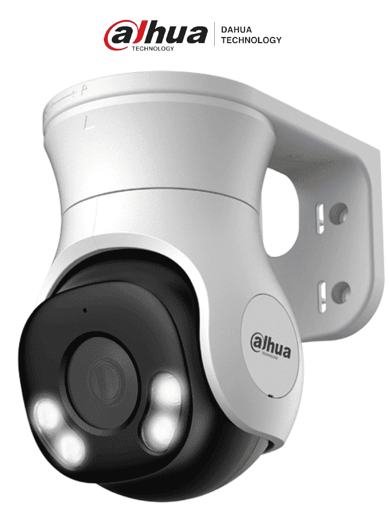 DAHUA DH-HAC-PT1509AN-A-LED-0280B-S2 - Cámara PT de 5 Megapíxeles Full Color / HDCVI X PLUS/ Lente de 2.8 mm/ Visión Nocturna de 40 m con LEDs/ Micrófono Integrado/  Ángulo de Visión de Hasta106°/ IP66 y Super Adapt.