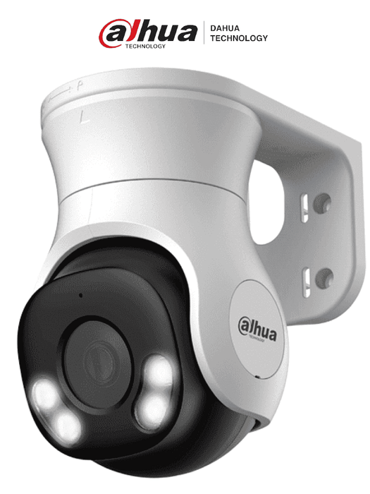 DAHUA DH-HAC-PT1509AN-A-LED-0280B-S2 - Cámara PT de 5 Megapíxeles Full Color / HDCVI X PLUS/ Lente de 2.8 mm/ Visión Nocturna de 40 m con LEDs/ Micrófono Integrado/  Ángulo de Visión de Hasta106°/ IP66 y Super Adapt.