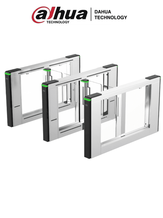 DAHUA ASGB611X-R - Barrera de medio cuerpo con puerta de cortesía de acrílico (R) Derecha